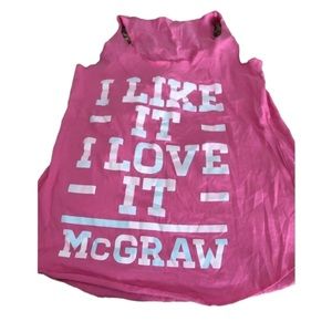 TIM MC GRAW Barbi pink concert tee shirt tank top I LIKE IT - I LOVE IT -